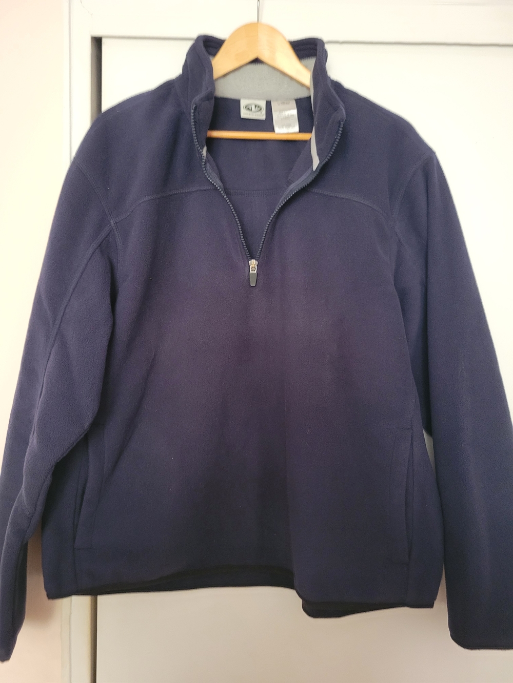 Athletic Works Navy Half-Zip Fleece Pullover